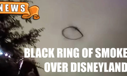 Black ring of smoke over Disneyland